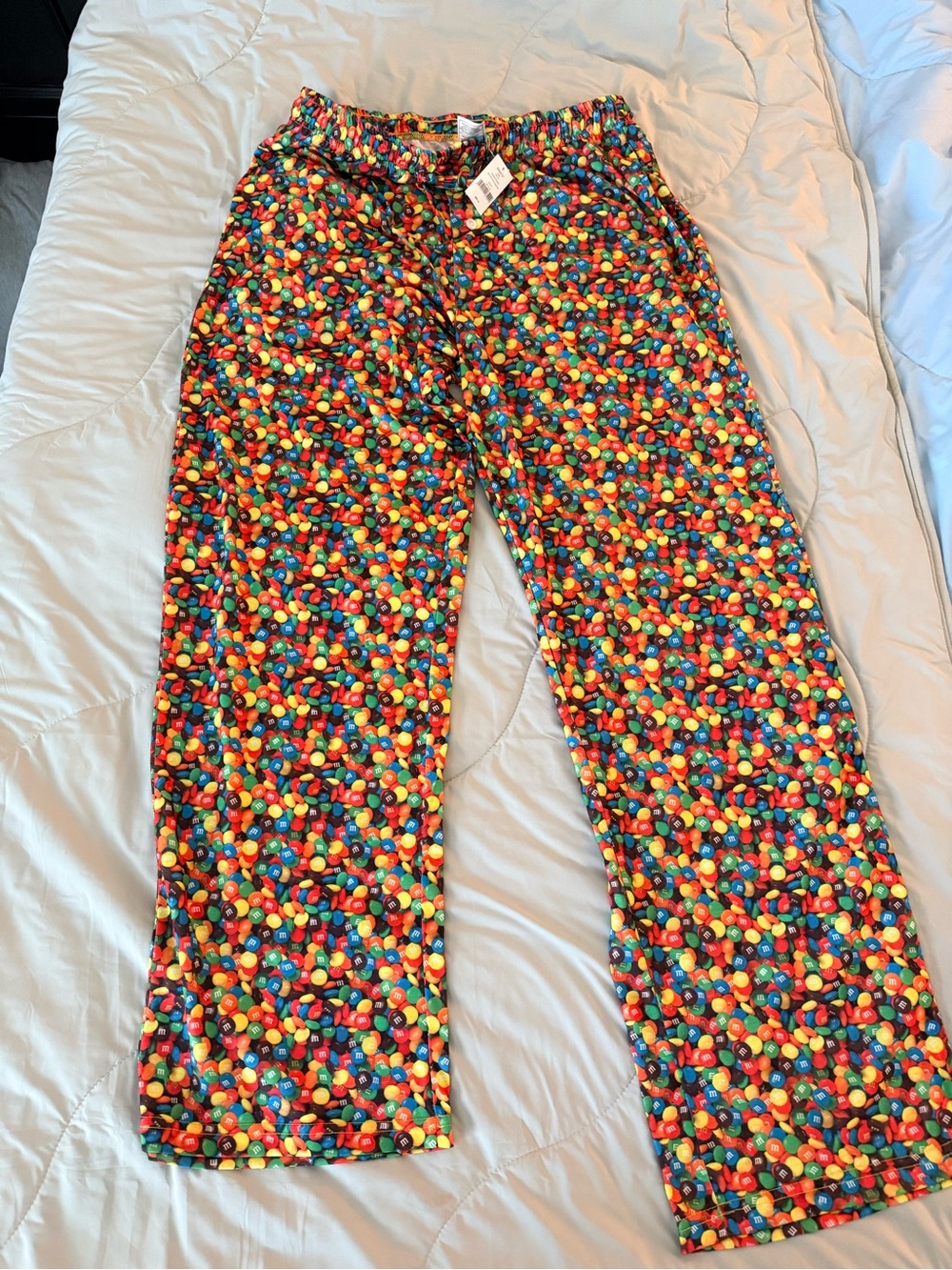M&M'S Multicolor Candy Print Pajama Pants - Red, Yellow, Blue, Green, Orange